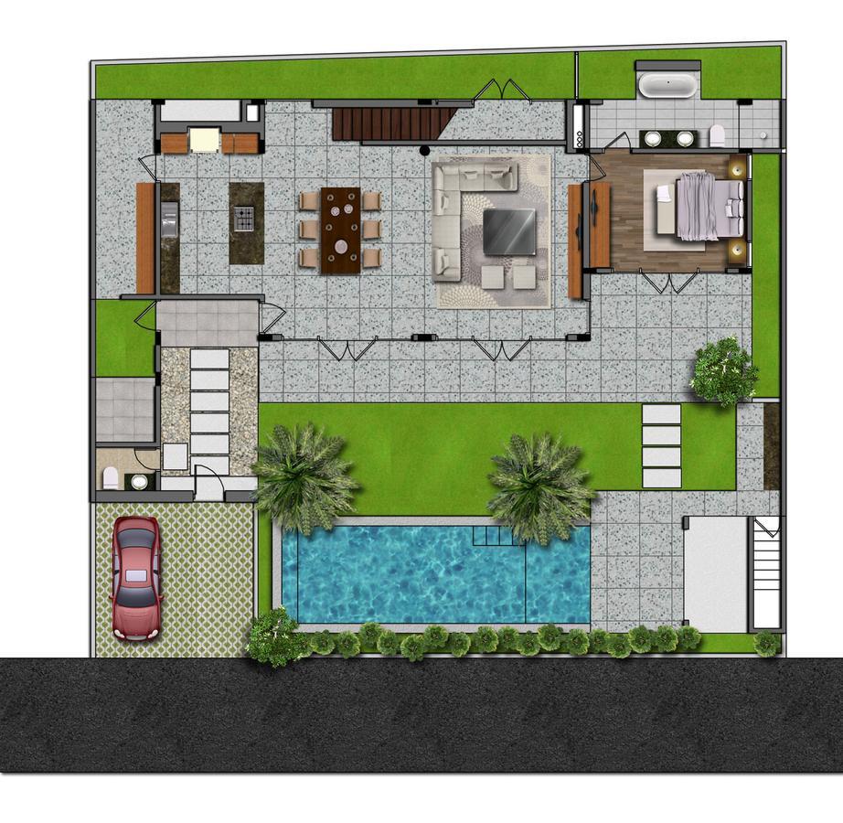 Villa Como Close To Finns Beach Club Кута Экстерьер фото